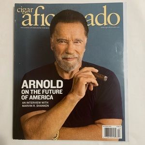 Cigar Aficionado Arnold ”On The Future” Issue December 2023 Magazine